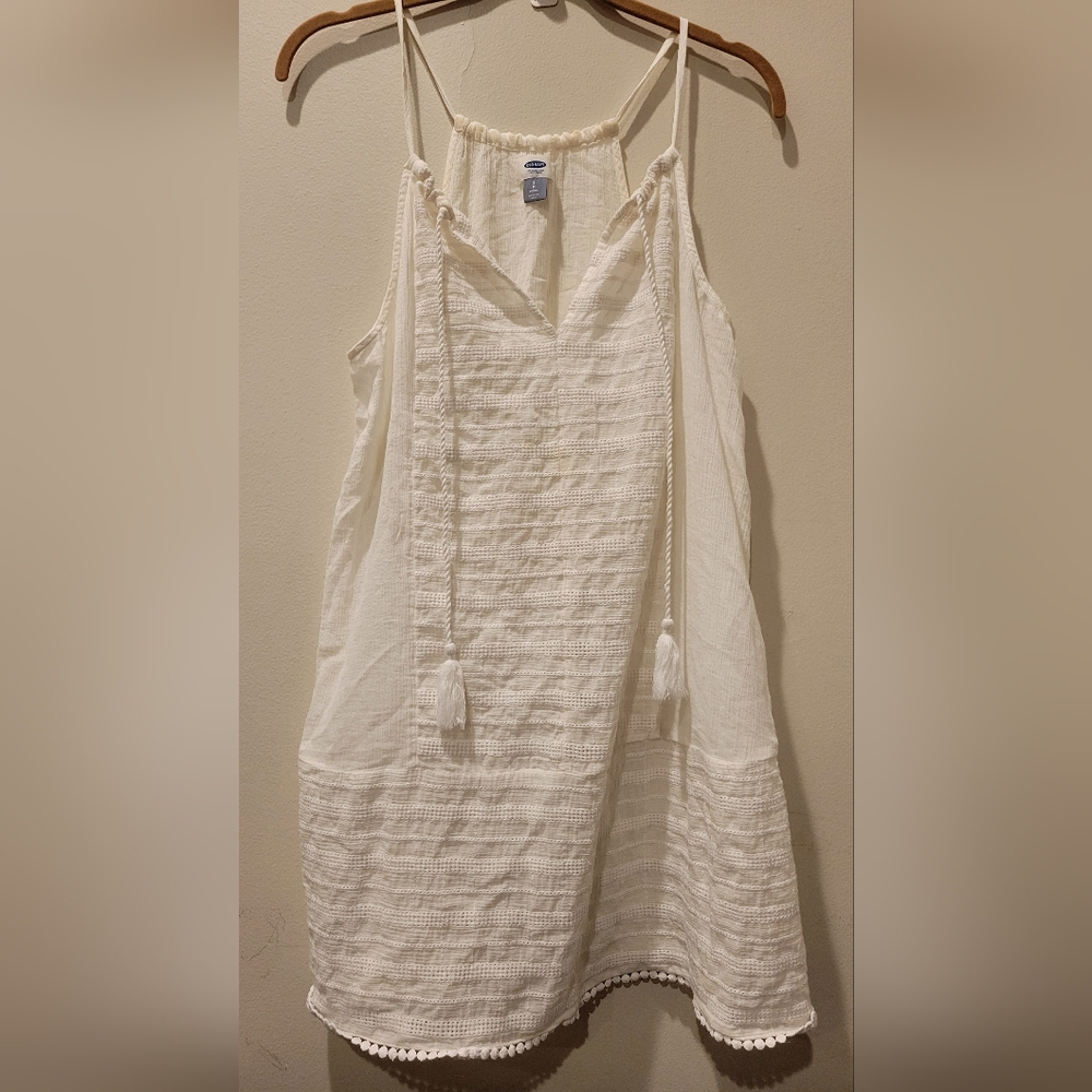 Old Navy - Swim Cover-up Short Dress Adjustable straps Sz Small Petite